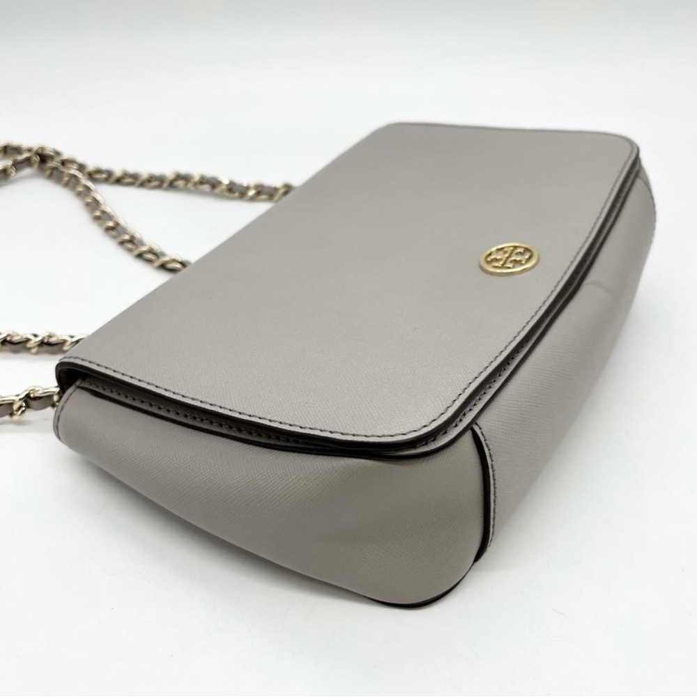 Tory Burch Gray Chain Shoulder Bag
